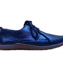 Casual Shoes Slip On Lace Pure Leather BK